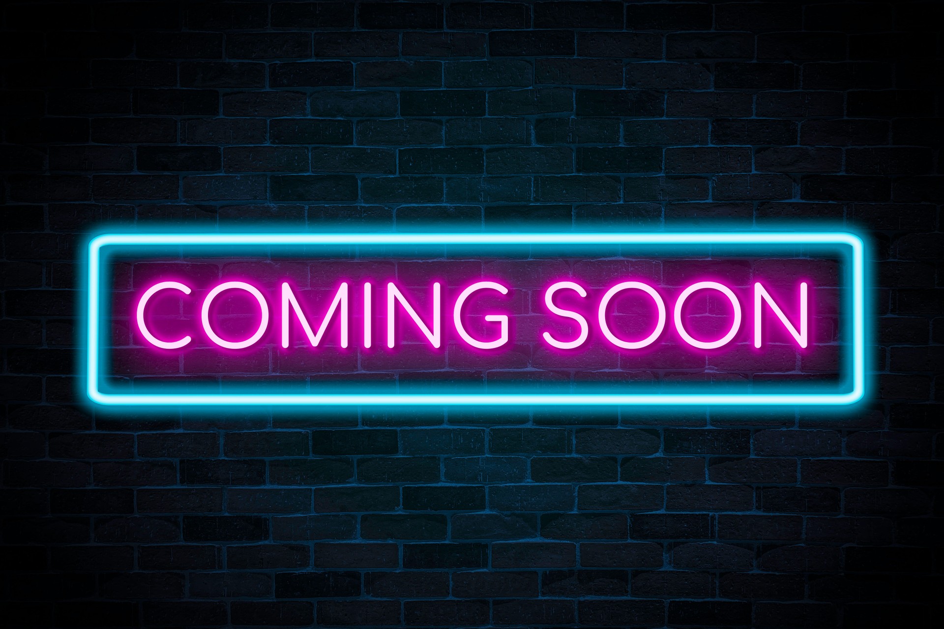 Coming soon neon sign the banner, shining light signboard collection.